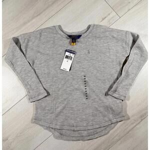 NWT Polo Ralph Lauren Kid's Thermal Waffle Knit Long Sleeve Heater Gray Size 6X